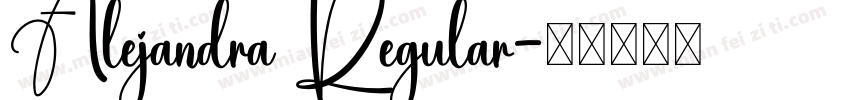Alejandra Regular字体转换